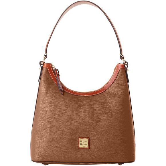 Dooney & Bourke Handbags - Dooney & Bourke Pebble Grain Hobo Shoulder Bag - Sand